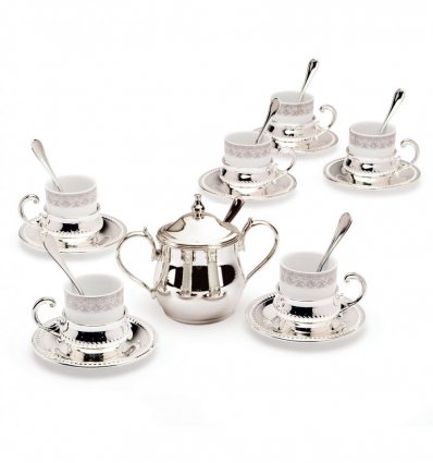 Set argintat de cafea 