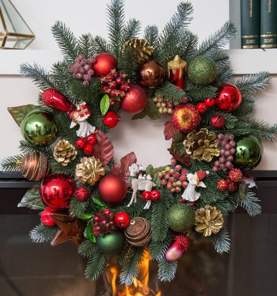 Coronita de brad, Christmas Angels, 60 cm - Christmas Luxury Gifts