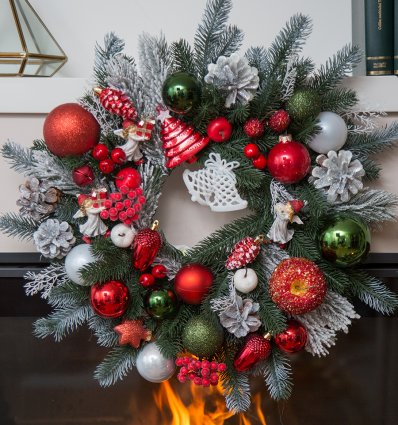 Coronita de brad, Jingle Bells, 60 cm - Christmas Luxury Gifts