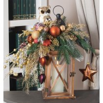 Aranjament de Craciun Felinar Elegant Gold Christmas- Christmas Luxury Gifts