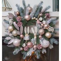 Coronita de brad, Pink Dream, 60 cm - Christmas Luxury Gifts