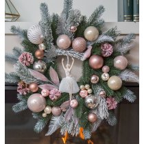 Coronita de brad, Pink Ballerina, 60 cm - Christmas Luxury Gifts
