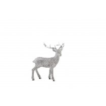 Decoratiune argintata Rudolph Reindeer - 21 cm
