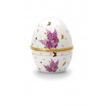 Caseta Ou Faberge din Portelan - Purple Lilac