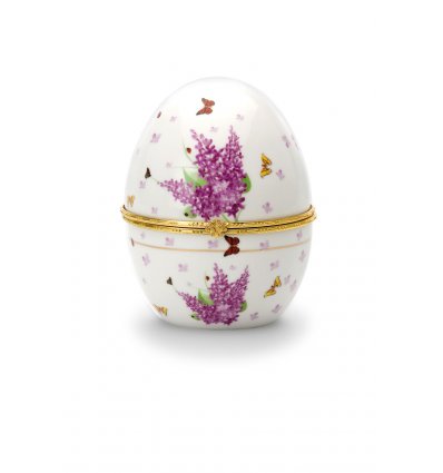 Caseta Ou Faberge din Portelan - Purple Lilac