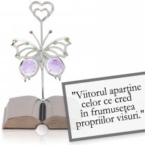 Eleonore Roosevelt - despre optimism - Colectia "Citate motivationale cu cristale Swarovski"