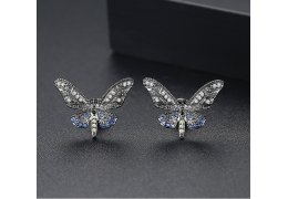 Cercei cu cristale cubic zirconia Beautiful Butterfly