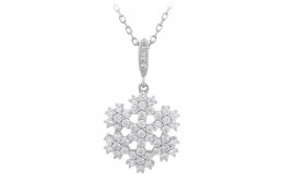 Colier cu cristale cubic zirconia My Winter Snowflake