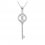 Colier cu cristale cubic zirconia Infinite Love Key