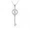 Colier cu cristale cubic zirconia Infinite Love Key