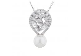 Colier cu cristale cubic zirconia Royal Pearl