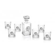 Set whisky sticla si 6 pahare Tiger made by Chinelli Italy