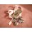 Set 5 Ursuleti cu cristale Swarovski- oferta marturii de botez