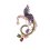 Brosa cu cristale cubic zirconia Phoenix