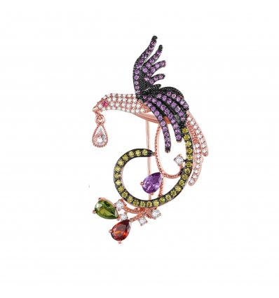 Brosa cu cristale cubic zirconia Phoenix