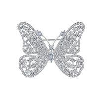 Shiny Butterfly - Brosa cu cristale cubic zirconia