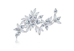 Brosa cu cristale cubic zirconia Ice Flower