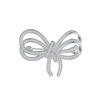 Brosa Diamond Ribbon cu cristale cubic zirconia