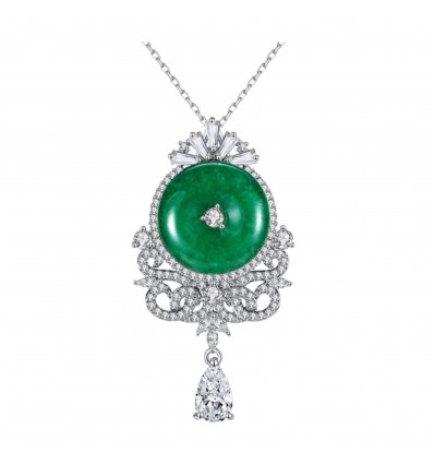 Colier cu cristale cubic zirconia Royal Jade