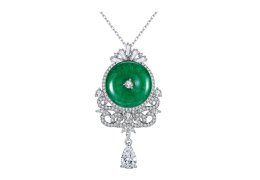 Colier cu cristale cubic zirconia Royal Jade