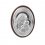 Iconita pe foita de argint cu Maica Domnul si Pruncul - Marturie botez 11x8cm