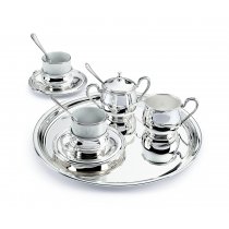 Set pentru Espresso cu latiera si zaharnita - Elegance made by Chinelli Italy