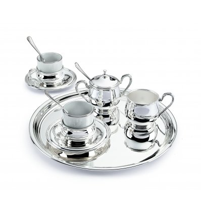 Set pentru Espresso cu latiera si zaharnita - Elegance made by Chinelli Italy