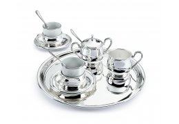 Set pentru Espresso cu latiera si zaharnita - Elegance made by Chinelli Italy