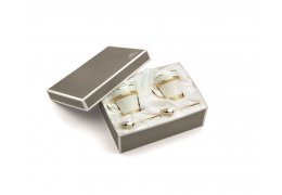 Set doua cesti pentru ceai - Gold Elegance Chinelli Italy