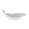 Brosa cu cristale cubic zirconia si perle Feather