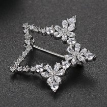 Brosa cu cristale cubic zirconia Beautiful Shinning Star