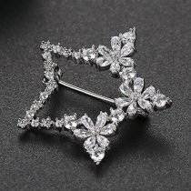 Brosa cu cristale cubic zirconia Beautiful Shinning Star