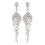 Cercei chandelier cu cristale cubic zirconia Blanche