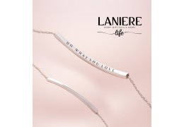 Bratara din argint cu design minimalist Do what you love - Colectia Laniere Life