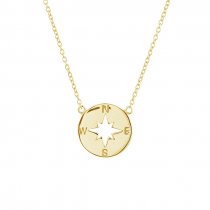Colier din argint - Gold Plated - My Compass