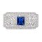 Brosa cu cristale cubic zirconia Royal Sapphire