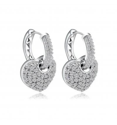 Cercei cu cristale cubic zirconia Amore