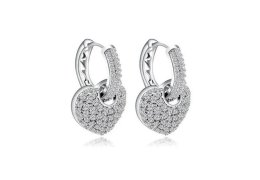 Cercei cu cristale cubic zirconia Amore