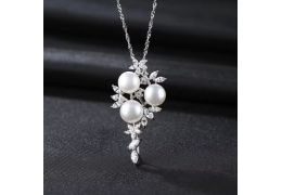 Colier Argint 925 Bohemian Crystal Bouquet