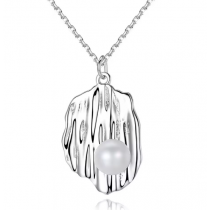 Colier din Argint 925 Pearl on Silver Waves