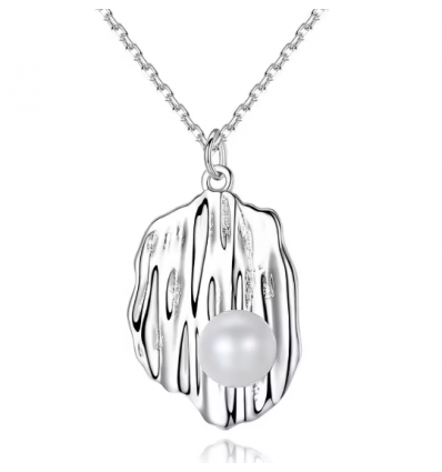 Colier din Argint 925 Pearl on Silver Waves