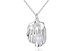 Colier din Argint 925 Pearl on Silver Waves