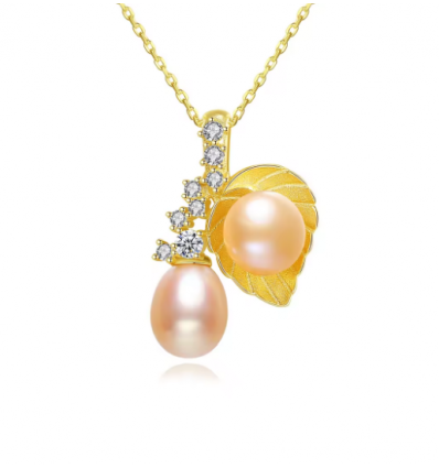 Colier din Argint 925 Sparkling Pink Pearl