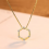 Colier din Argint 925 Shining Crystals Hexagon