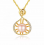 Colier din Argint 925 Twisted Gold Pink Pearl