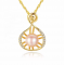 Colier din Argint 925 Twisted Gold Pink Pearl