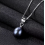 Colier din Argint 925  Minimalist Gray Pearl