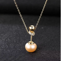Colier din Argint 925 Gold Magim Ball