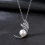 Colier din Argint 925 Silver Crystal Leaf