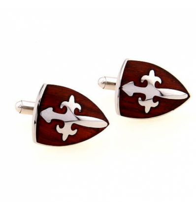 Butoni de Camasa Celtic Wood Shield